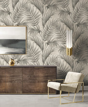 Load image into Gallery viewer, Smooth Velvet Tropical Palm Leaf Wallpaper