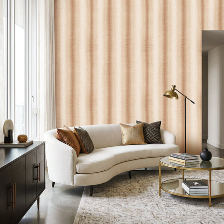 Smooth Velvet Striped Weave Wallpaper - Design ID