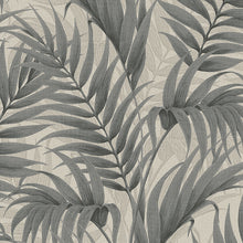 Load image into Gallery viewer, Smooth Velvet Tropical Palm Leaf Wallpaper