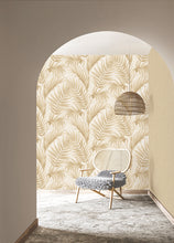 Load image into Gallery viewer, Smooth Velvet Tropical Palm Leaf Wallpaper
