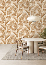 Load image into Gallery viewer, Smooth Velvet Tropical Palm Leaf Wallpaper