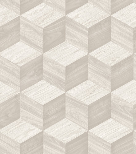Renaissance Natural Cube Wallpaper