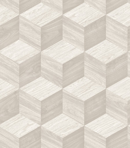 Renaissance Natural Cube Wallpaper