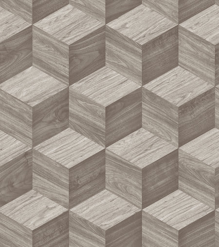 Renaissance Natural Cube Wallpaper