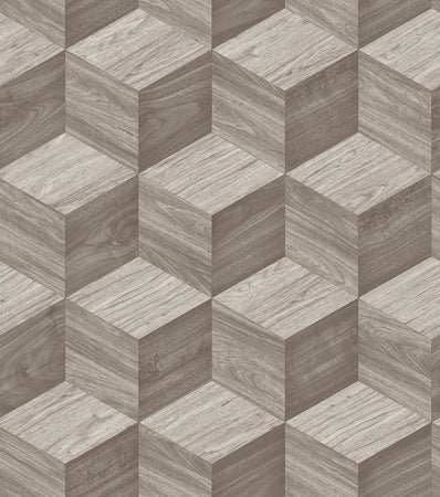 Renaissance Natural Cube Wallpaper