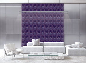 Polygon wallpaper in living room