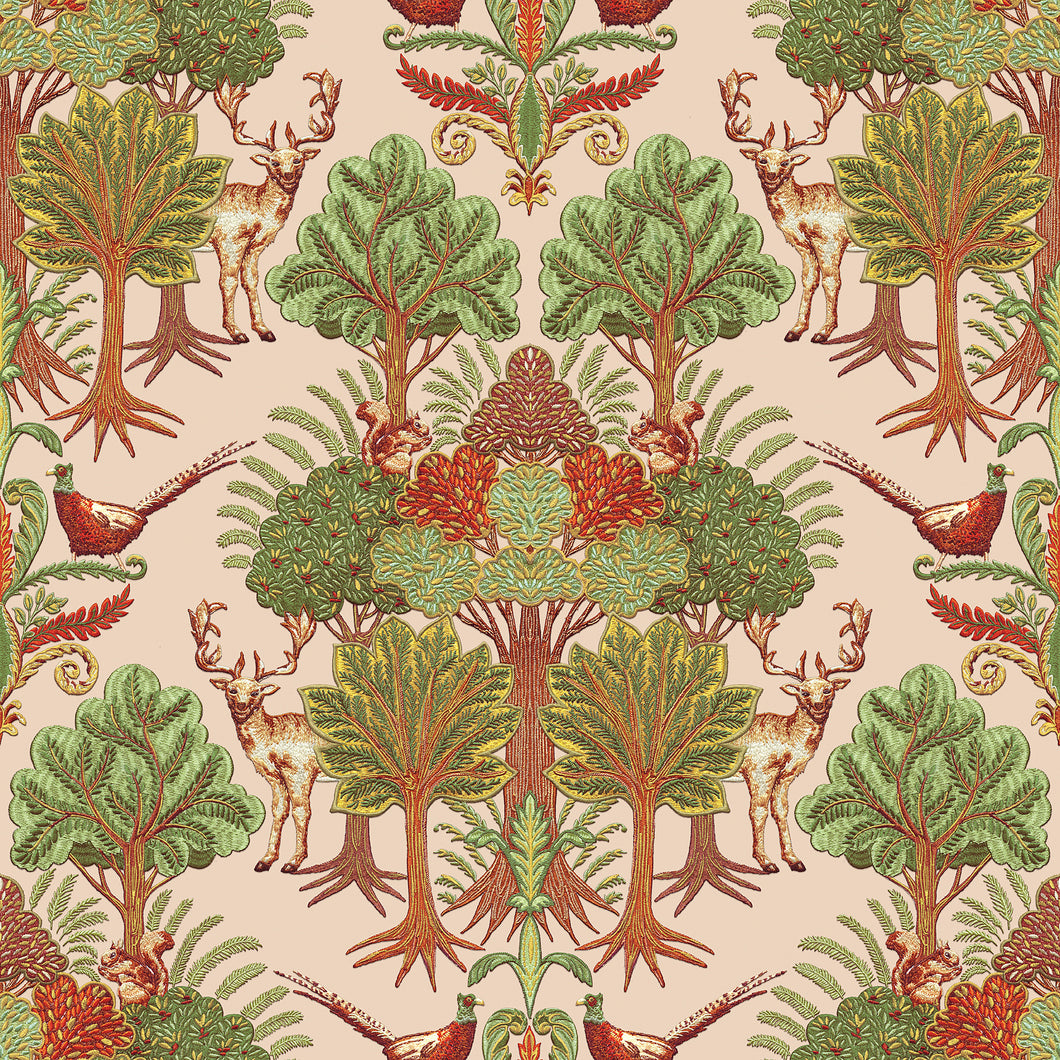 Tapestry Nordic Deer Forest Wallpaper